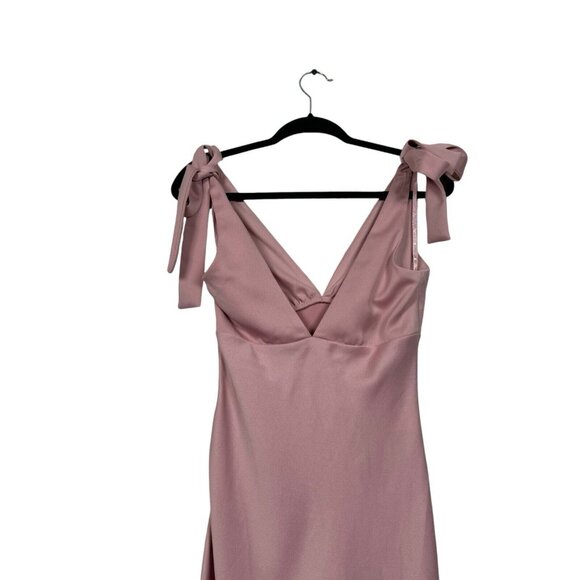 BHLDN Sachin & Babi Hudson Satin Charmeuse Midi Dress in Dusty Rose Sz 4 - Picture 8 of 11